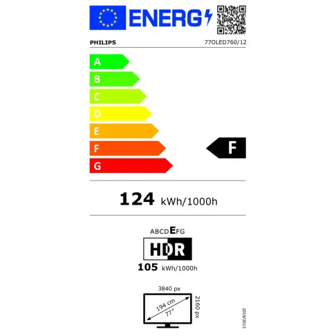 Tv oled 77'' PHILIPS 77OLED760/12 - 3