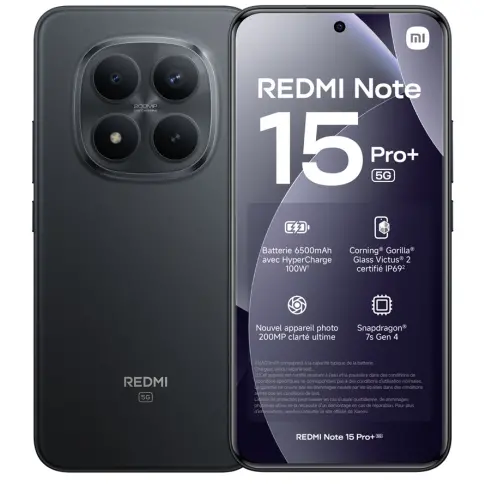 Smartphone XIAOMI REDMINOTE15PRO+NOIR - 1