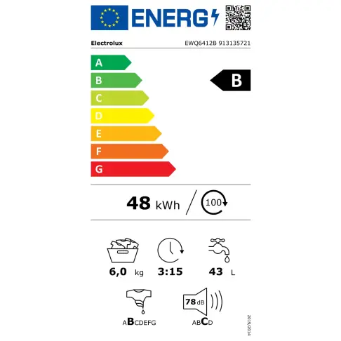 Lave-linge top ELECTROLUX EWQ6412B - 4