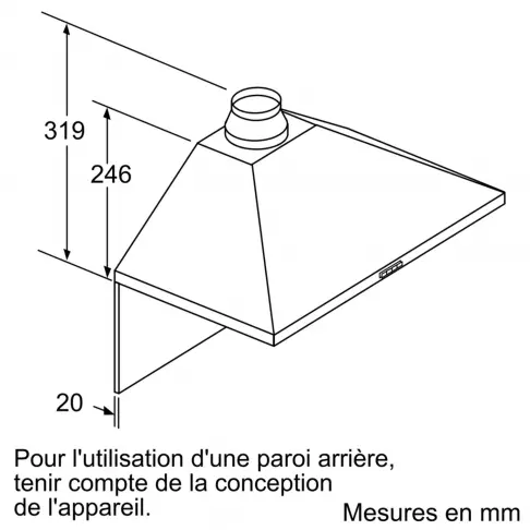 Hotte décorative BOSCH DWP 94 BC 50 - 6 Hotte décorative BOSCH DWP 94 BC 50 - 6