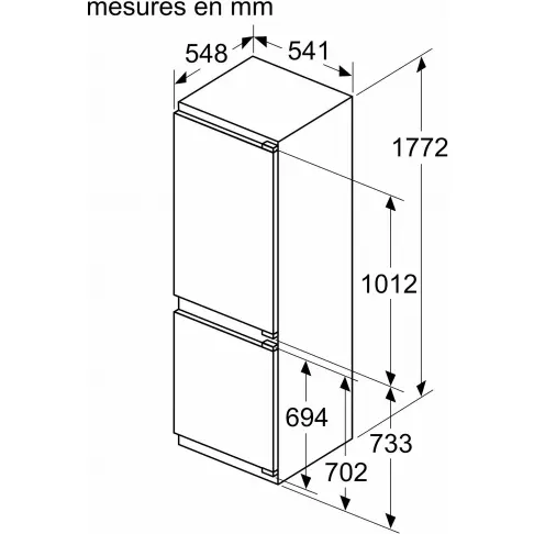 Réfrigérateur combiné intégré SIEMENS KI86NVFE0 - 11