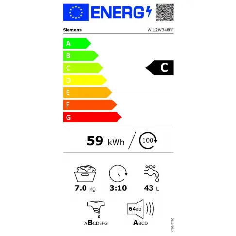 Lave-linge intégrable SIEMENS WI12W348FF - 5