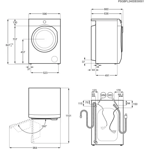 Lave-linge frontal AEG LFE6ED944O - 13