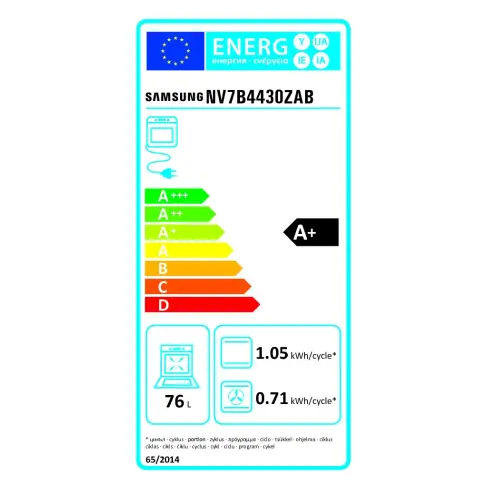 Four pyrolyse SAMSUNG NV7B4430ZAB - 8