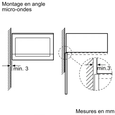 Micro-ondes encastrable monofonction BOSCH BFL 553 MS 0 - 5