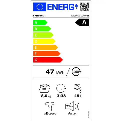 Lave-linge frontal SAMSUNG WW80CGC04DAH - 4 Lave-linge frontal SAMSUNG WW80CGC04DAH - 4
