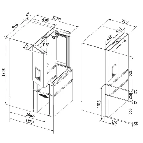 Réfrigérateur multi-portes LIEBHERR MBBSDI9528-20 - 9