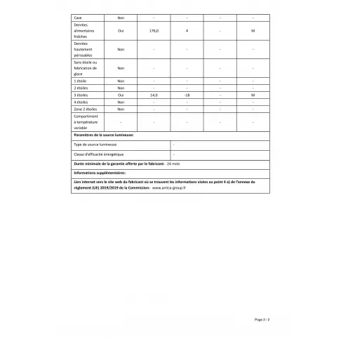 Réfrigérateur 1 porte AMICA AF 5201 - 1