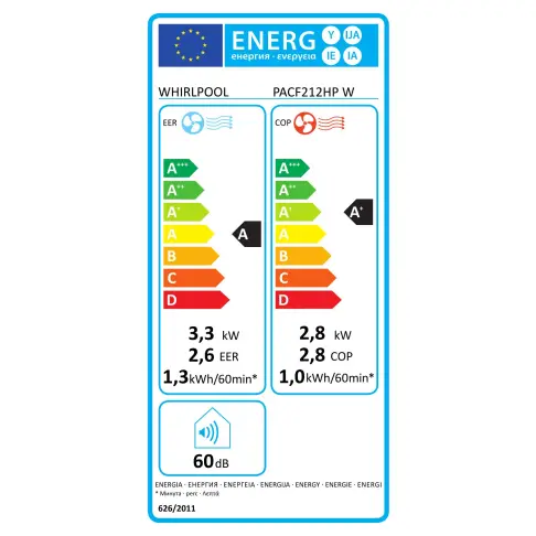 Climatisation monobloc WHIRLPOOL PACF212HPW - 8