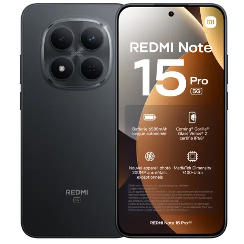 Smartphone XIAOMI REDMINOTE15PRO512NOIR - 1