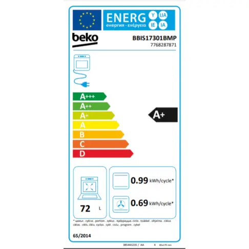 Four pyrolyse BEKO BBIS17301BMP - 7 Four pyrolyse BEKO BBIS17301BMP - 7