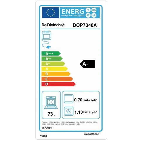 Four pyrolyse DE DIETRICH DOP7340A - 5