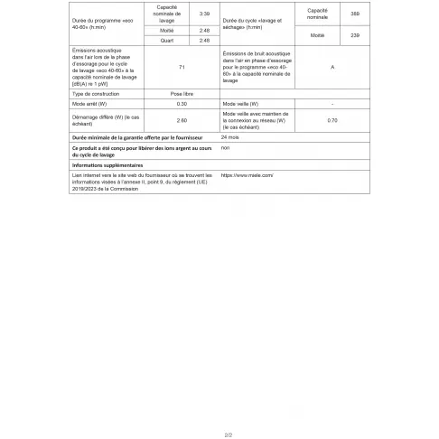 Lave linge séchant MIELE WTD163WCS - 3
