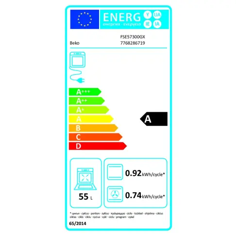 Cuisinière dessus vitrocéramique BEKO FSE57300GX - 2 Cuisinière dessus vitrocéramique BEKO FSE57300GX - 2