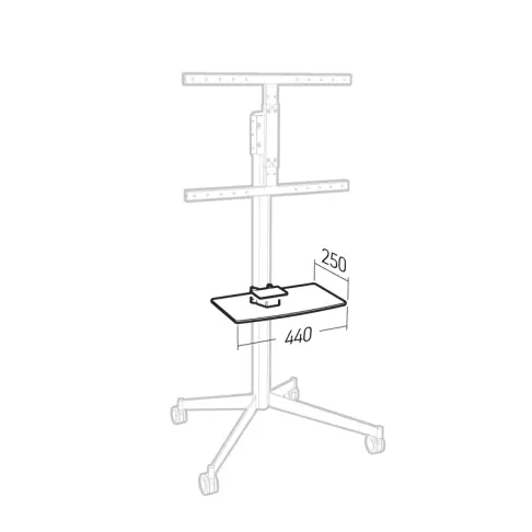 Tablette aditionnelle porte périphérique ERARD 039290 - 5