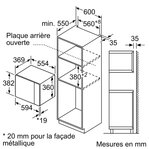 Micro-onde encastrable gril SIEMENS BE555LMB1 - 5 Micro-onde encastrable gril SIEMENS BE555LMB1 - 5