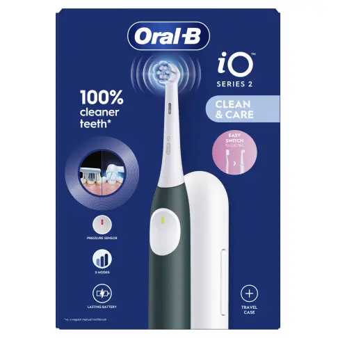 Brosse à dent électrique ORAL-B IO2SERIESFORESTGREENTC - 2 Brosse à dent électrique ORAL-B IO2SERIESFORESTGREENTC - 2