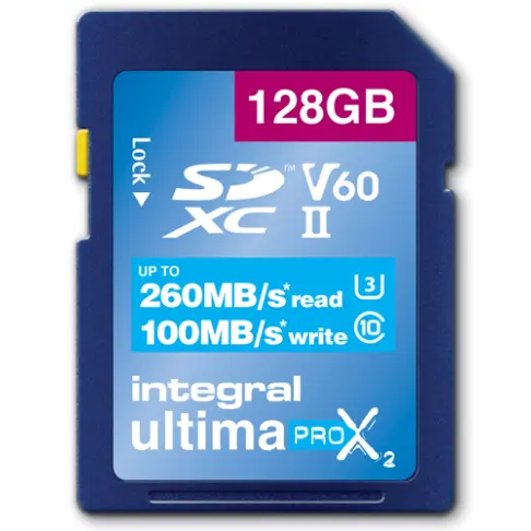 Carte mémoire INTEGRAL INSDX 128 G 260/100 U 2 - 1