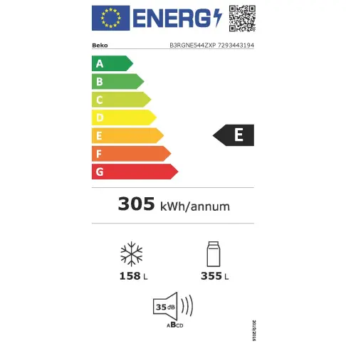Réfrigérateur multiportes BEKO B3RGNE544ZXP - 3