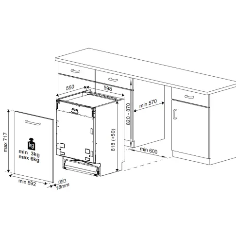 Lave-vaisselle tout intégré 60 cm BEKO PDIN 25311 - 2