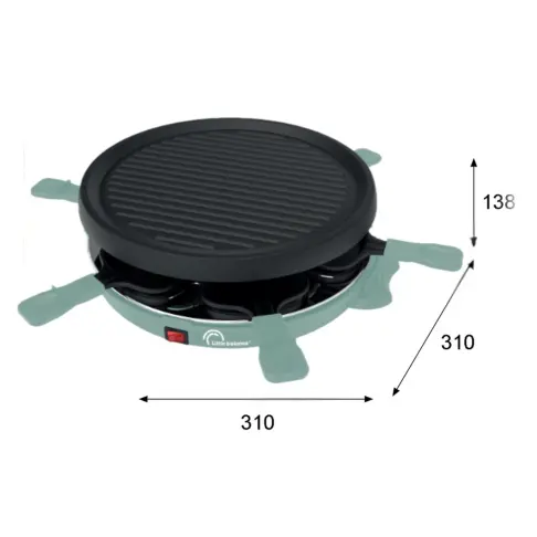 Raclette LITTLE BALANCE 8948 - 2 Raclette LITTLE BALANCE 8948 - 2
