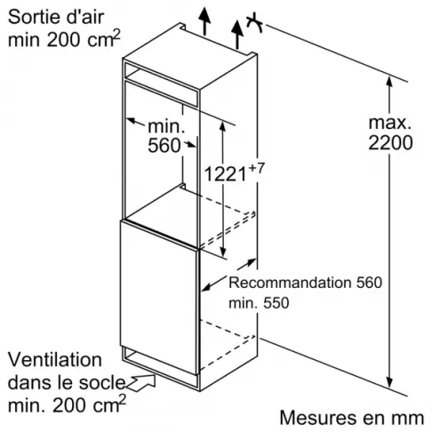 Congélateur intégré SIEMENS GI 41 NACE 0 - 3