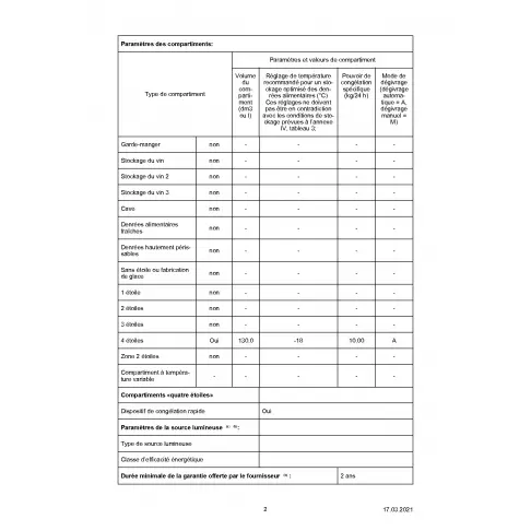 Congélateur intégré SIEMENS GI 41 NACE 0 - 7