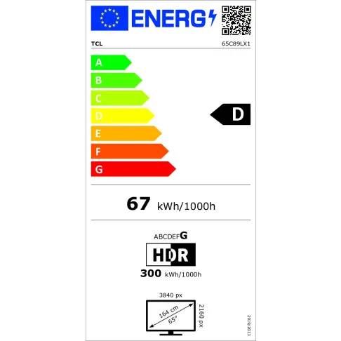 Télé led 65'' TCL 65C89L - 16