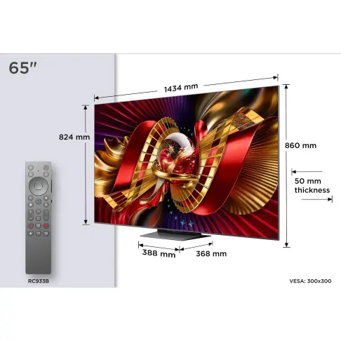 Télé led 65'' TCL 65C89L - 2