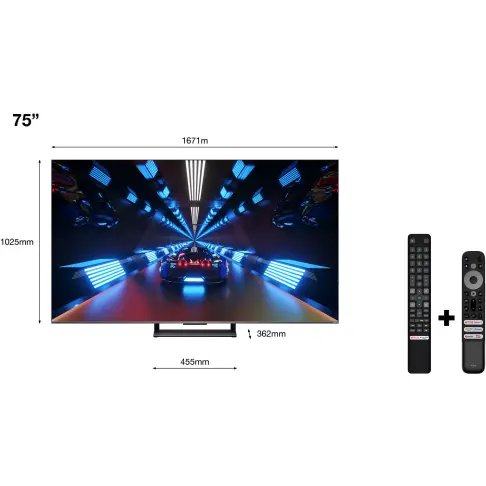 Télé led 75 pouces TCL 75C735 - 3