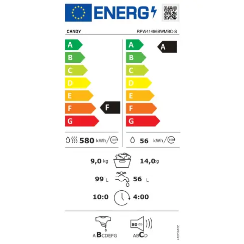 Lave-linge séchant CANDY RPW41496BWMBC-S - 2 Lave-linge séchant CANDY RPW41496BWMBC-S - 2