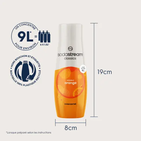 Concentré pour machine à soda SODASTREAM 1424224330 - 5 Concentré pour machine à soda SODASTREAM 1424224330 - 5