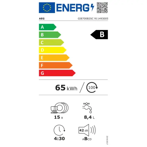 Lave-vaisselle tout intégré 60 cm AEG GI8700B2SC - 4