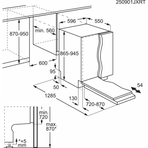 Lave-vaisselle tout intégré 60 cm AEG GI8700B2SC - 3