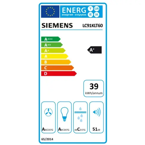 Hotte décorative SIEMENS LC91KLT60 - 16