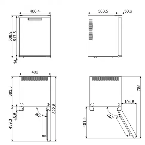 Réfrigérateur 1 porte SMEG MTE40 - 2