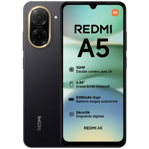 Smartphone XIAOMI REDMIA5NOIR - 1
