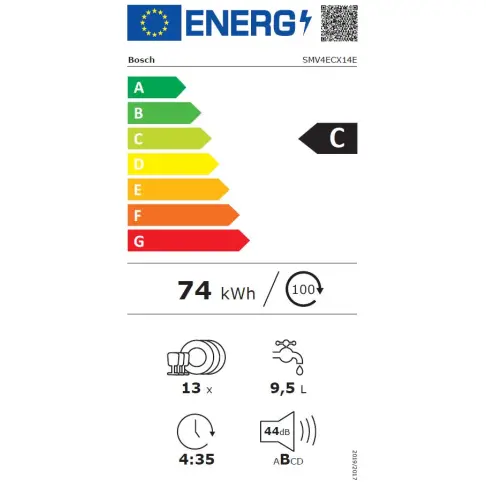 Lave-vaisselle tout intégré 60 cm BOSCH SMV4ECX14E - 3