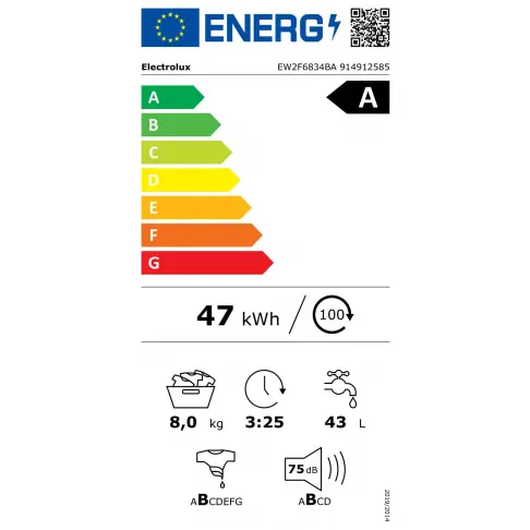 Lave-linge frontal ELECTROLUX EW2F6834BA - 3