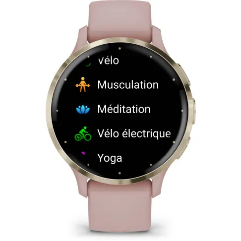 Montre connectée GARMIN Venu 3S Or/Rose 010-02785-03 - 4