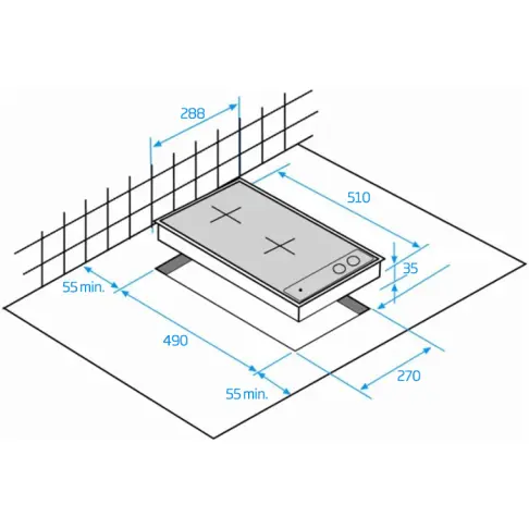 Domino vitro BEKO HDCC 32200 X - 2