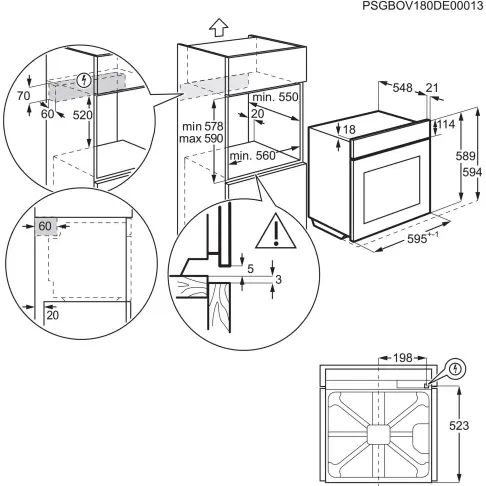 Four pyrolyse AEG TU5PB401SB - 3