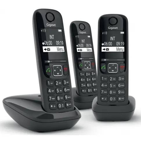 Téléphone sans fil GIGASET SIEMENS GIGA AS 690 TRIO NOIR - 1