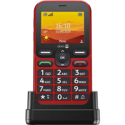 Téléphone mobile DORO LEVAL10ROUGE - 1