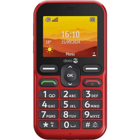 Téléphone mobile DORO LEVAL10ROUGE - 3