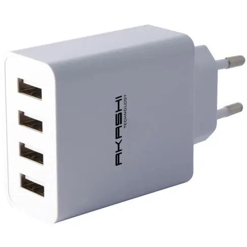 Chargeur secteur usb AKASHI ALT 4 USBAC 5 WH - 1