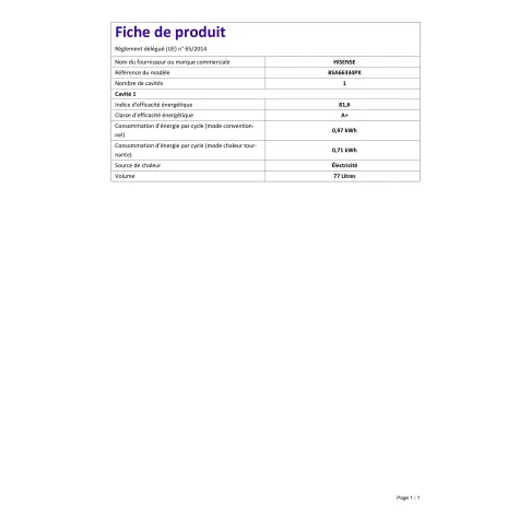 Four pyrolyse  BSA66334PX - 9