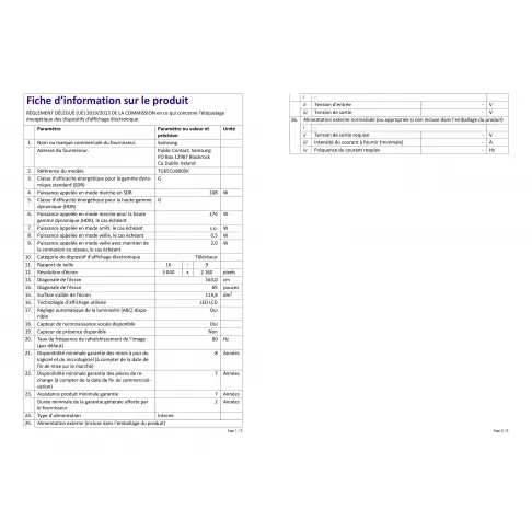 Télé led 65 pouces SAMSUNG TU65CU8005 - 8