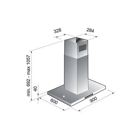 Hotte décorative AIRLUX AHBF971BK - 2