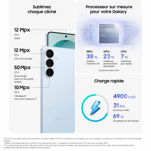 Smartphone SAMSUNG GALAXYS26+BLEU512 - 9